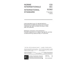 IEC 61562 Ed. 1.0 b:2001 IEC 61562 Ed. 1.0 b:2001