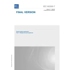 IEC 60268-7 Ed. 3.1 en:2020 IEC 60268-7 Ed. 3.1 en:2020