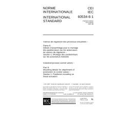 IEC 60534-6-1 Ed. 1.0 b:1997 IEC 60534-6-1 Ed. 1.0 b:1997
