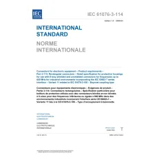 IEC 61076-3-114 Ed. 1.0 b:2009 IEC 61076-3-114 Ed. 1.0 b:2009