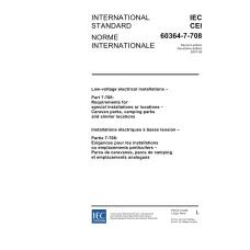 IEC 60364-7-708 Ed. 2.0 b:2007 IEC 60364-7-708 Ed. 2.0 b:2007