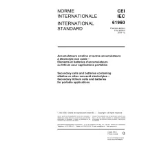 IEC 61960 Ed. 1.0 b:2003 IEC 61960 Ed. 1.0 b:2003