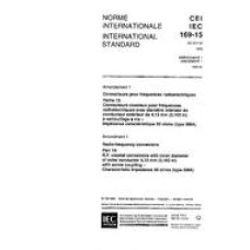 IEC 60169-15 Amd.1 Ed. 1.0 b:1996 IEC 60169-15 Amd.1 Ed. 1.0 b:1996