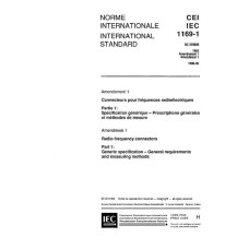 IEC 61169-1 Amd.1 Ed. 1.0 b:1996 IEC 61169-1 Amd.1 Ed. 1.0 b:1996