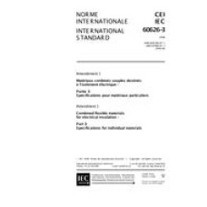 IEC 60626-3 Amd.1 Ed. 2.0 b:1999 IEC 60626-3 Amd.1 Ed. 2.0 b:1999