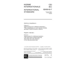 IEC 60404-8-7 Ed. 2.0 b:1998