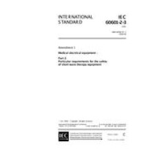 IEC 60601-2-3 Amd.1 Ed. 2.0 en:1998