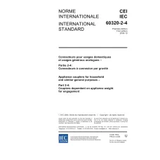IEC 60320-2-4 Ed. 1.0 b:2005 IEC 60320-2-4 Ed. 1.0 b:2005