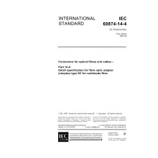IEC 60874-14-4 Ed. 1.0 en:1997 IEC 60874-14-4 Ed. 1.0 en:1997