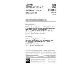 IEC 61834-1 Ed. 1.1 b:2001