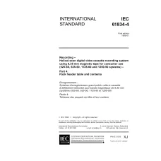 IEC 61834-4 Ed. 1.0 en:1998 IEC 61834-4 Ed. 1.0 en:1998