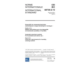 IEC 60730-2-13 Ed. 2.0 b:2006 IEC 60730-2-13 Ed. 2.0 b:2006