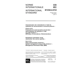 IEC 61334-4-512 Ed. 1.0 b:2001