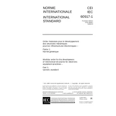 IEC 60917-1 Ed. 1.0 b:1998 IEC 60917-1 Ed. 1.0 b:1998