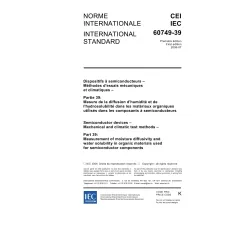 IEC 60749-39 Ed. 1.0 b:2006 IEC 60749-39 Ed. 1.0 b:2006