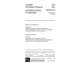 IEC 60404-8-4 Ed. 2.0 b:1998 IEC 60404-8-4 Ed. 2.0 b:1998