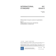 IEC 60444-9 Ed. 1.0 en:2007 IEC 60444-9 Ed. 1.0 en:2007