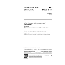 IEC 61029-2-11 Ed. 1.0 en:2001 IEC 61029-2-11 Ed. 1.0 en:2001