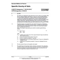 AASHTO T 100-06 (2010) AASHTO T 100-06 (2010)