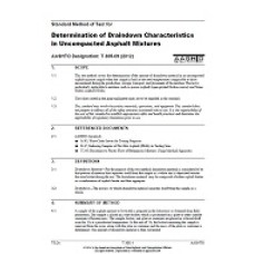 AASHTO T 305-09 (2012) AASHTO T 305-09 (2012)