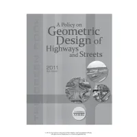 AASHTO Green Book (GDHS-6) AASHTO Green Book (GDHS-6)