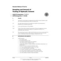 AASHTO T 127-11 AASHTO T 127-11