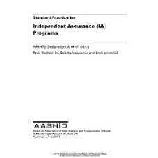 AASHTO R 44-07 (2022) AASHTO R 44-07 (2022)