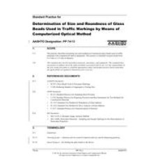 AASHTO PP 74-13 (2015) AASHTO PP 74-13 (2015)