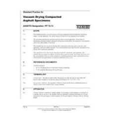 AASHTO PP 75-13 (2015) AASHTO PP 75-13 (2015)