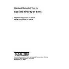 AASHTO T 100-14 AASHTO T 100-14