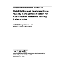 AASHTO R 18-16 AASHTO R 18-16