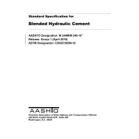 AASHTO M 240M/M 240-16 AASHTO M 240M/M 240-16