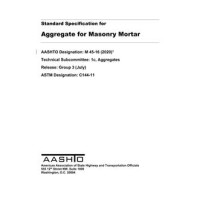 AASHTO M 45-16 (2020) AASHTO M 45-16 (2020)