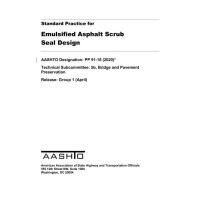 AASHTO PP 91-18 (2020) AASHTO PP 91-18 (2020)