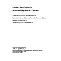 AASHTO M 240M/M 240-20 AASHTO M 240M/M 240-20