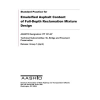 AASHTO PP 101-20 AASHTO PP 101-20