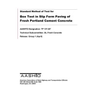 AASHTO TP 137-20 AASHTO TP 137-20