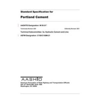 AASHTO M 85-21 AASHTO M 85-21