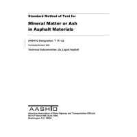 AASHTO T 111-22 AASHTO T 111-22