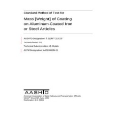 AASHTO T 213M/T 213-23 AASHTO T 213M/T 213-23