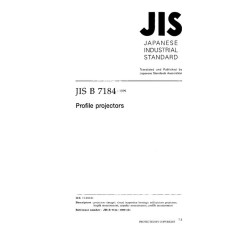 JIS B 7184:1999 JIS B 7184:1999