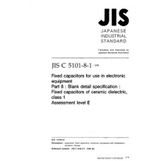 JIS C 5101-8-1:1998 JIS C 5101-8-1:1998