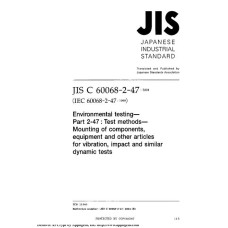 JIS C 60068-2-47:2004 JIS C 60068-2-47:2004