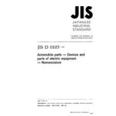 JIS D 0103:1997 JIS D 0103:1997