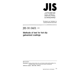 JIS H 0401:1999 JIS H 0401:1999