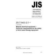 JIS T 0601-2-3:2005 JIS T 0601-2-3:2005