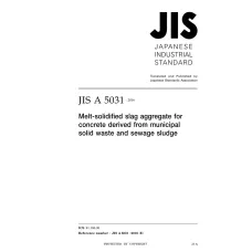 JIS A 5031:2016 JIS A 5031:2016