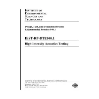 IEST RP-DTE040.1