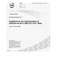 ISA TR84.00.04 PART 1:2005
