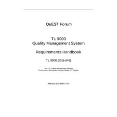 TIA TL9000 REQUIREMENTS HDBK TIA TL9000 REQUIREMENTS HDBK